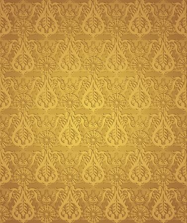 seamless floral design warm colored のイラスト素材