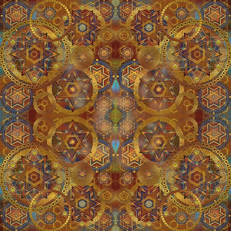 geometrical oriental  background, effect cracklesの写真素材