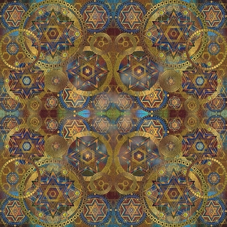 geometrical oriental  background, effect cracklesの写真素材