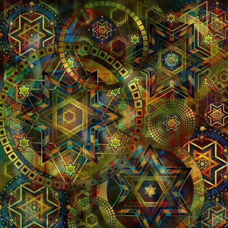 abstract  wintage geometrical  design darkの写真素材