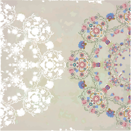 pastel pattern pink on spotty background,Provence motifのイラスト素材