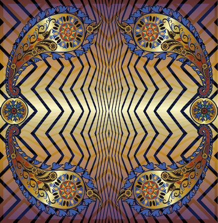 oriental floral pattern , paisleyの写真素材