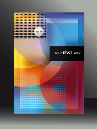 cover booklet abstract motley geometrical backgroundのイラスト素材