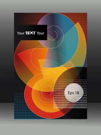 cover booklet abstract geometrical backgroundのイラスト素材