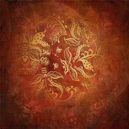 floral pattern on abstract pastel backgroundの写真素材