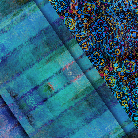 geometrical abstract shabby colored backgroundの写真素材