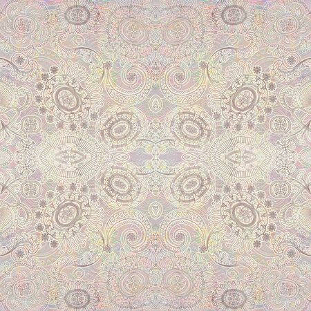 stylized flowers lace pink backgroundの写真素材
