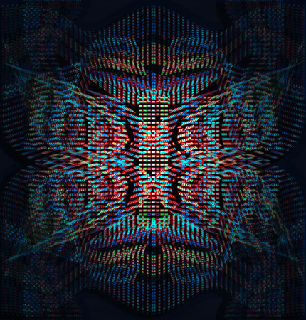 abstract  bright mosaic geometrical backgroundの写真素材