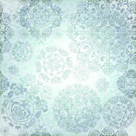 vintage shabby frame floral backgroundの写真素材
