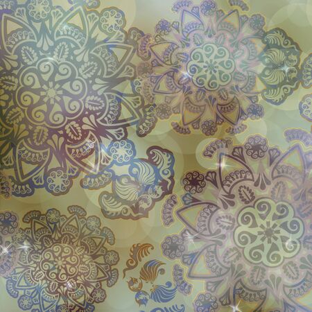 floral design on  web background coloredの写真素材