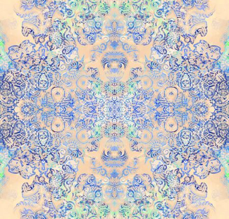 pastel floral design on blurred backgroundの写真素材