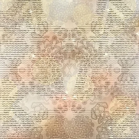 stylized stars Israeli pattern on patterned backgroundの写真素材