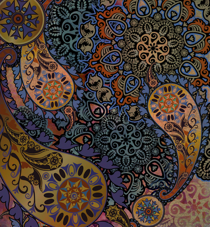 floral design on shabby backgroundの写真素材