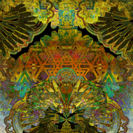 abstract motley vivid spotted backgroundの写真素材