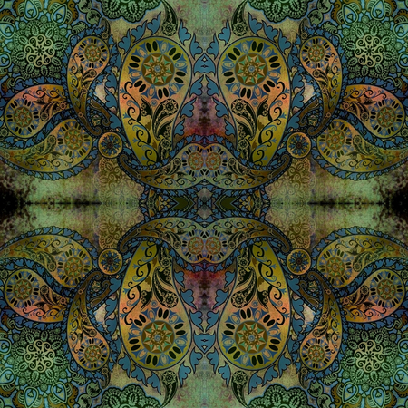 floral design on shabby backgroundの写真素材