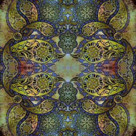 floral design on shabby backgroundの写真素材