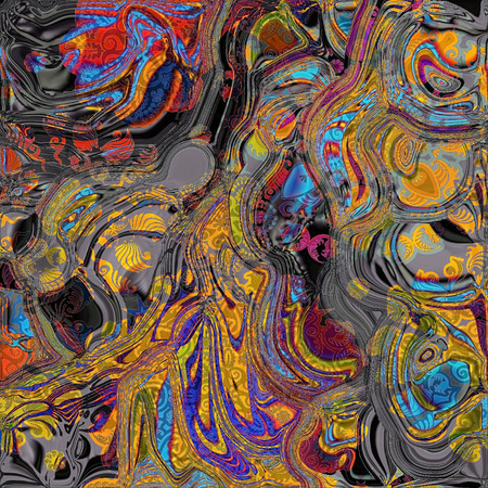 abstract  twisted colored shapes backgroundの写真素材