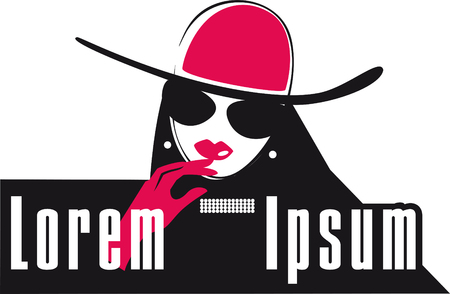 advertising store jewelry, women fashionのイラスト素材