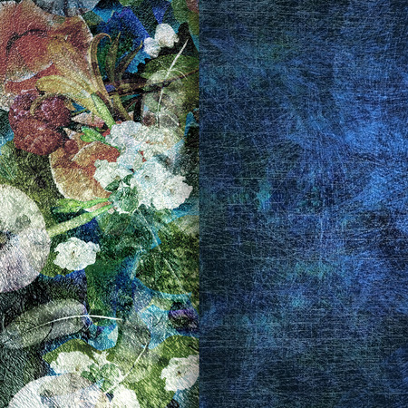 abstract colorful spotted floral backgroundの写真素材