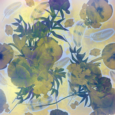 abstract colorful spotted blue backgroundの写真素材