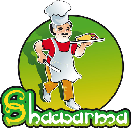 shish kebab cook, east kitchen characterのイラスト素材