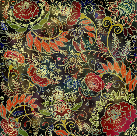 floral design motley backlgroundの写真素材