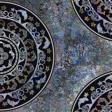 background shape geometric, golden colorの写真素材