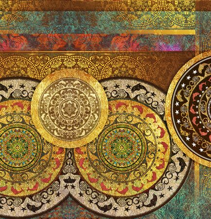 vintage old floral lilac backgroundの写真素材