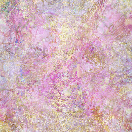floral spotted colored pink backgroundの写真素材