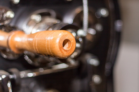 empty coffee roaster without coffeeの写真素材