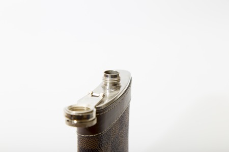 Isolated Flask with checked patternの写真素材