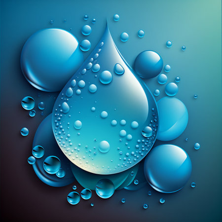 Water droplets view thirsty conceptの素材