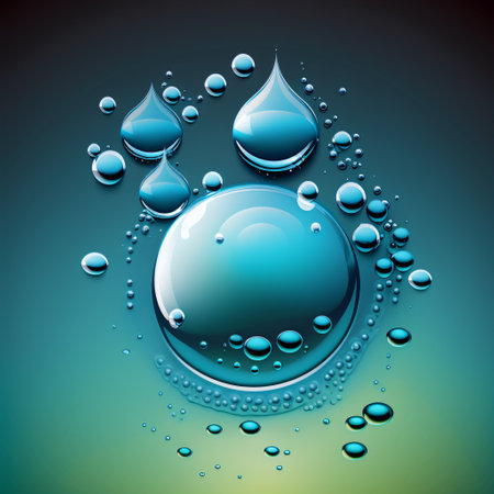 Water droplets view thirsty conceptの素材