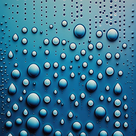 Water droplets view thirsty conceptの素材