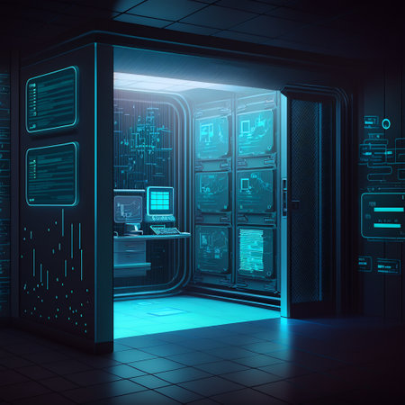 Data storage room technology conceptの素材