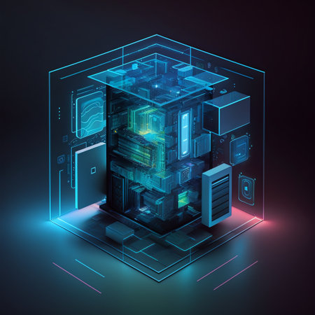Data storage room technology conceptの素材