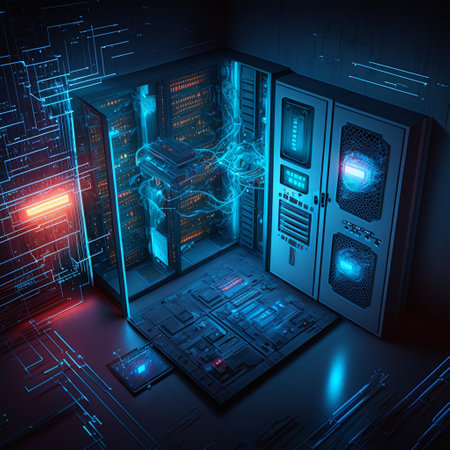 Data storage room technology conceptの素材