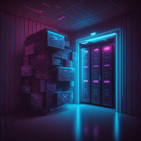 Data storage room technology conceptの素材