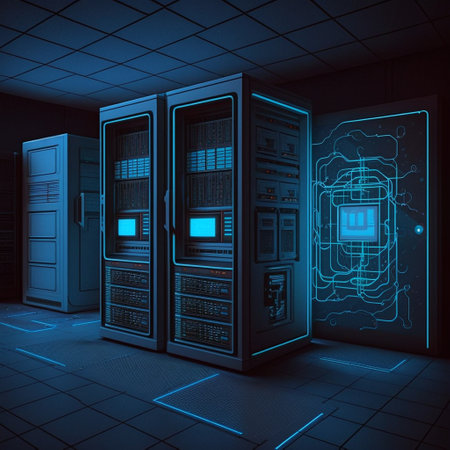 Data storage room technology conceptの素材