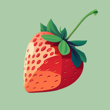 Simple and minimal style strawberryの素材