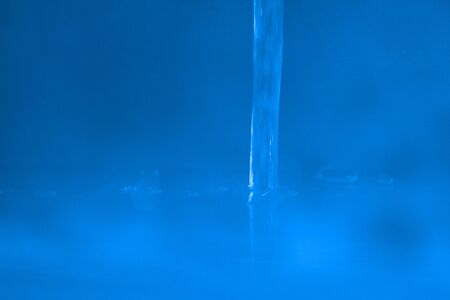 running water from the faucetの写真素材