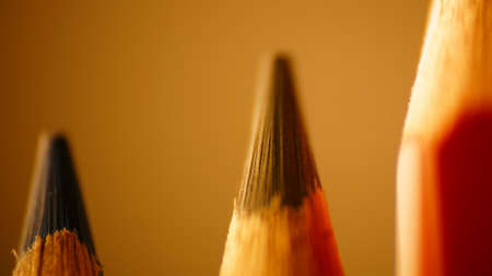 three colorful pencilsの写真素材