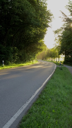 highway at dawnの写真素材