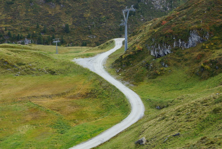 away in the Alps of Europeの写真素材