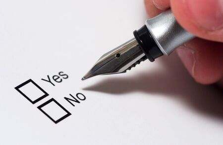 Make your decisionの写真素材