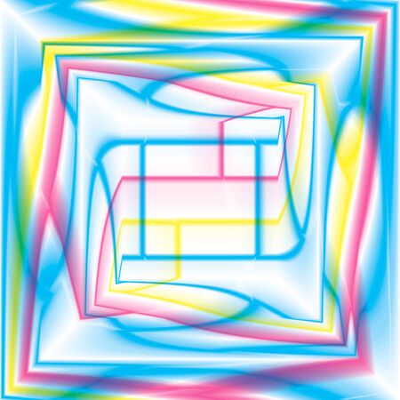 Multicolored computer generated spiral fractal design backgroundのイラスト素材