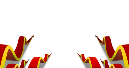 red arrows going up on white backgroundのイラスト素材