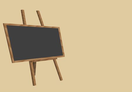 Illustration of realistic wooden board for restaurant menuの写真素材