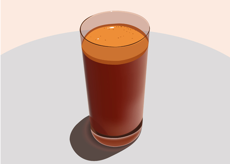 Glass with freshly squeezed juice icon.のイラスト素材