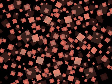 red squares on a black background